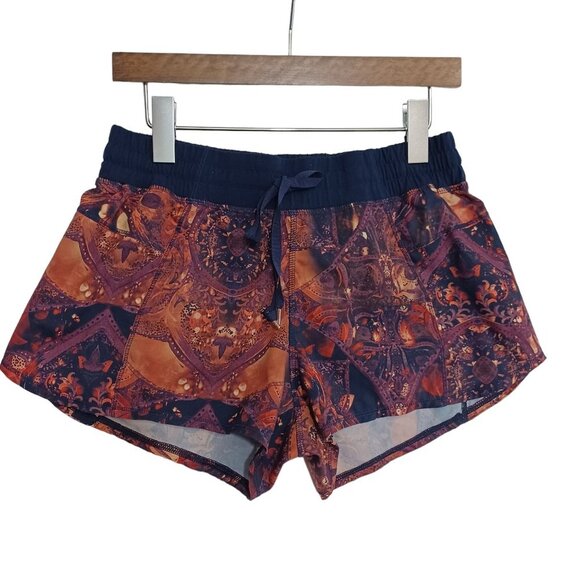 CALIA by Carrie Underwood Pants - Calia by Carrie Underwood Shorts Pull On Tie Waist Blue Multi Womens Small